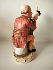 Włoska porcelana - Figura Astronom - 4