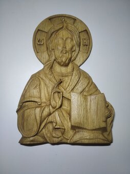 Madonna, Jezus, posągi, krzyż, świecznik, miska - 4