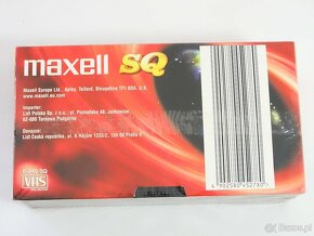 Kaset Vdeo VHS Maxell SQ 240 PAL SECAM - dwupak - 7