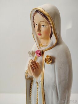 Figura Matka Boska -Maryja Róża Duchowna -złocona - 7