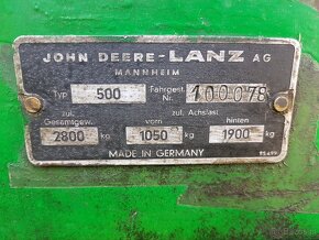 Ciągnik rolniczy JOHN DEERE LANZ 500  - 9